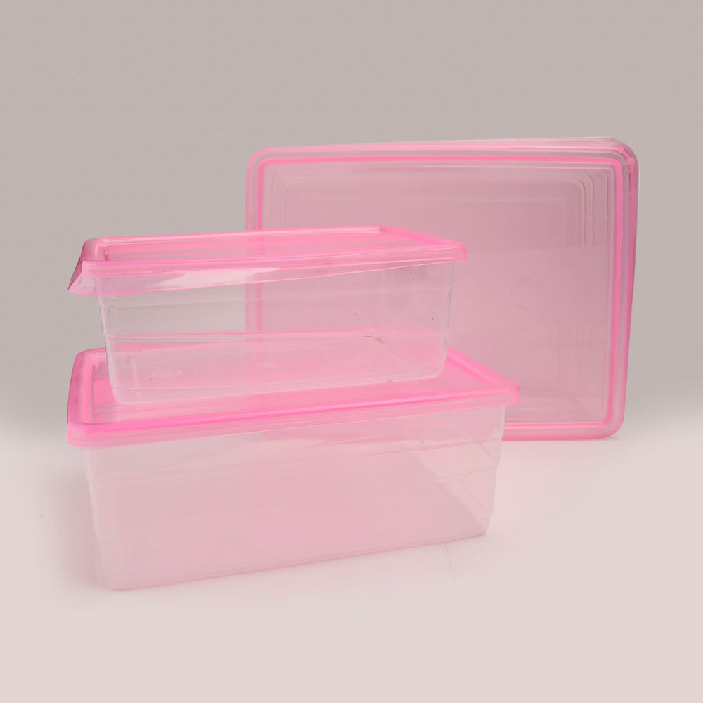 Vegi Box 3Pcs Set - Pink, Storage Boxes, Chase Value, Chase Value