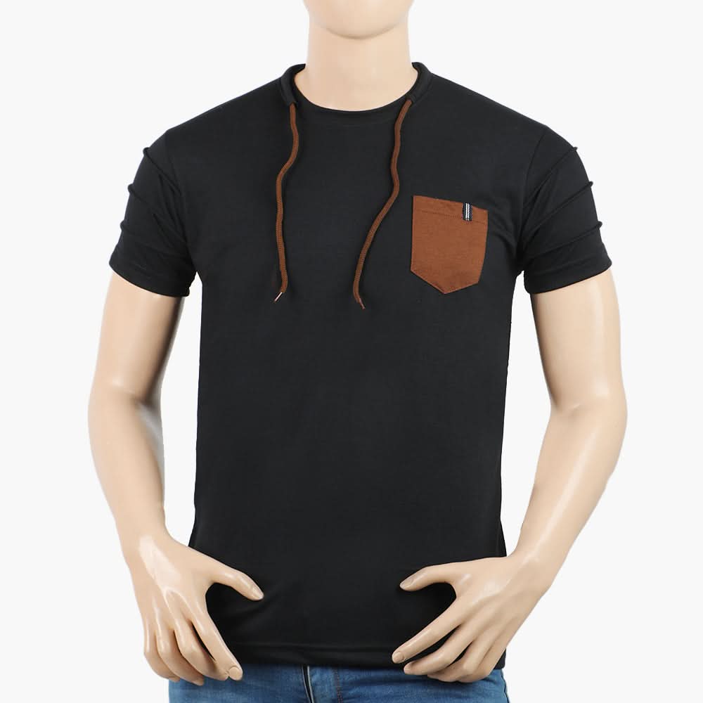 Men's Half Sleeves T-Shirt - Black, Men's T-Shirts & Polos, Chase Value, Chase Value