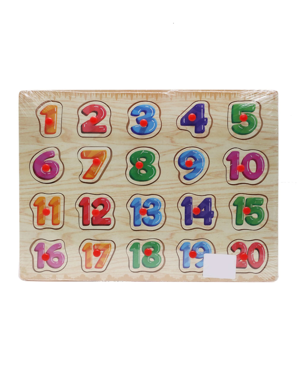 Wooden Thumb Plate Number, Educational Toys, Chase Value, Chase Value