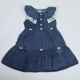 Girls Tencel Frock - Blue, Girls Frocks, Chase Value, Chase Value
