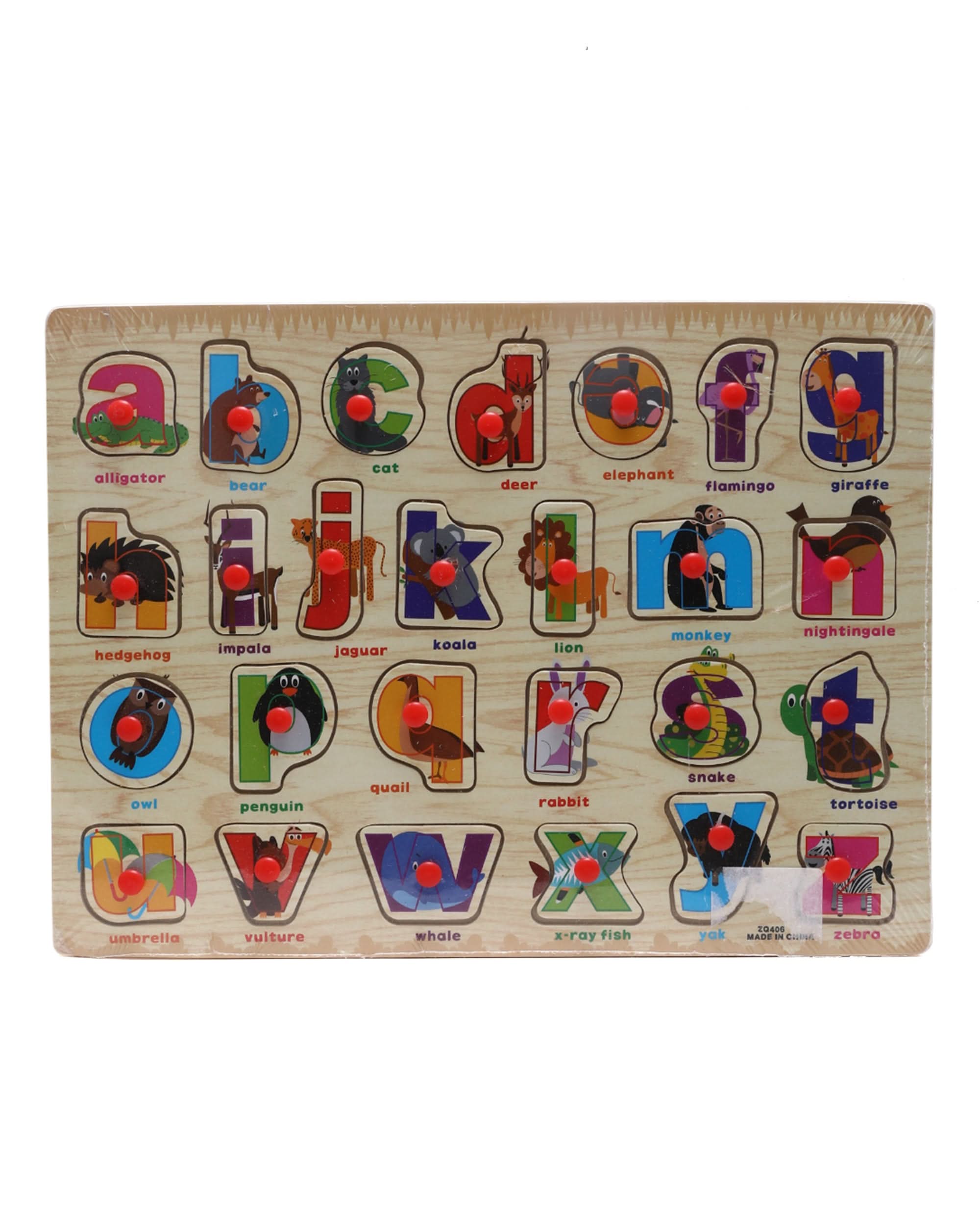 Wooden Thumb Plate Abc Small, Educational Toys, Chase Value, Chase Value