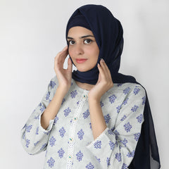 Women's Printed Khaddar Stitched 2pcs Suit - Sea Green