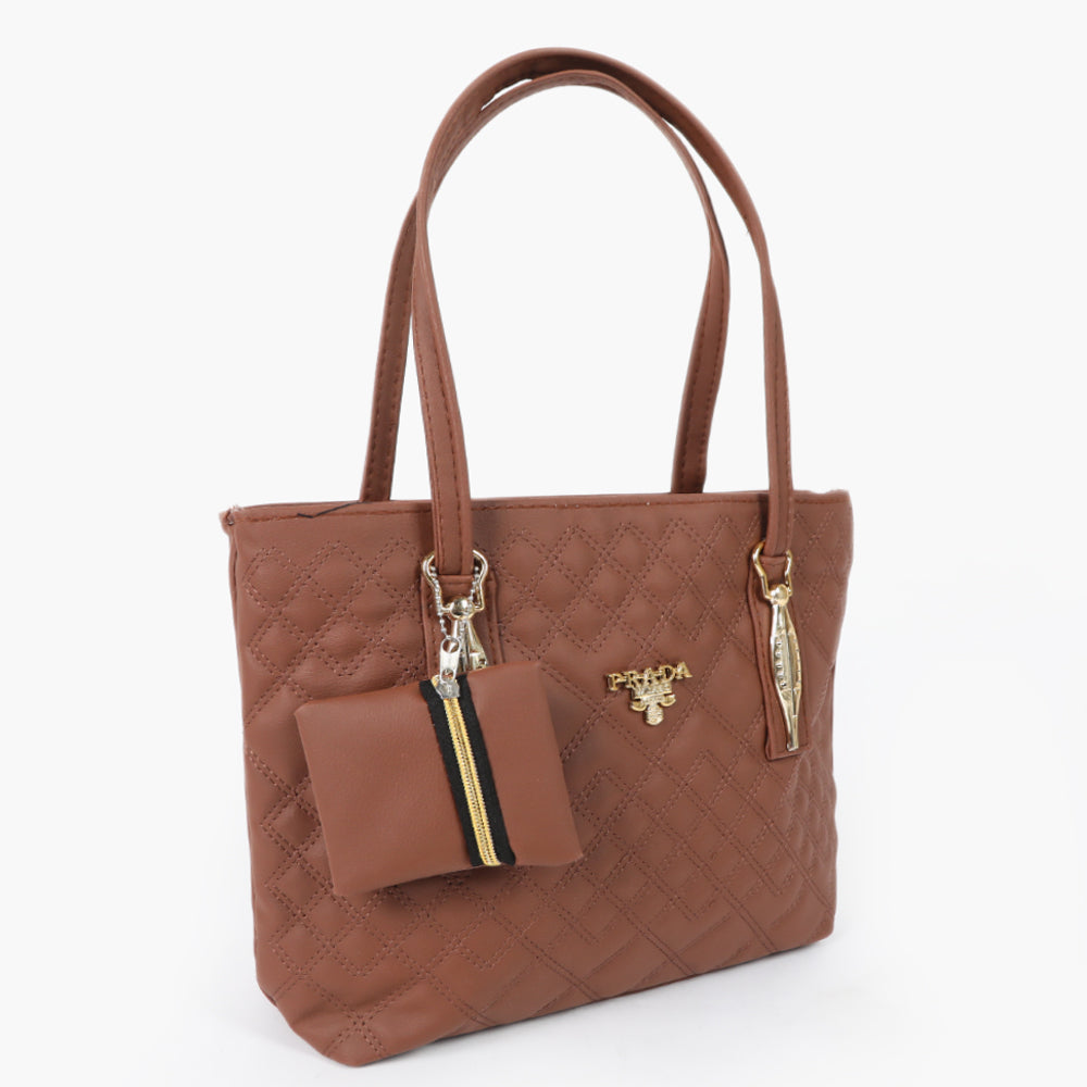 Women's Hand Bag - Dark Brown, Women Bags, Chase Value, Chase Value