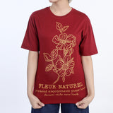Women's Half Sleeves Printed T-Shirt - Maroon, Women T-Shirts & Tops, Chase Value, Chase Value