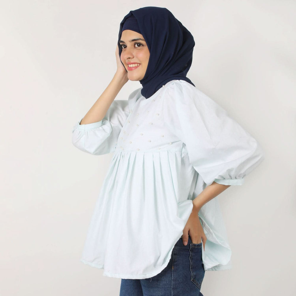 Women's Western Top - Cyan, Women T-Shirts & Tops, Chase Value, Chase Value