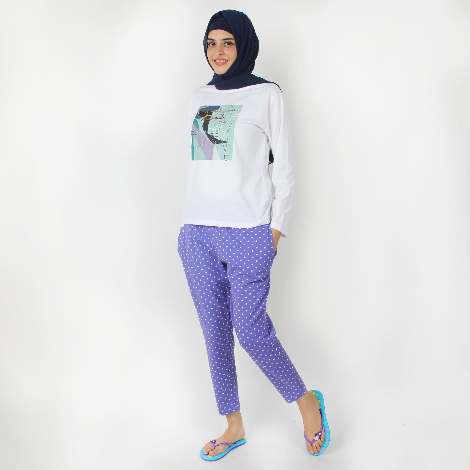 Women's Stretched Printed Trouser - Light Purple, Women Pants & Tights, Chase Value, Chase Value