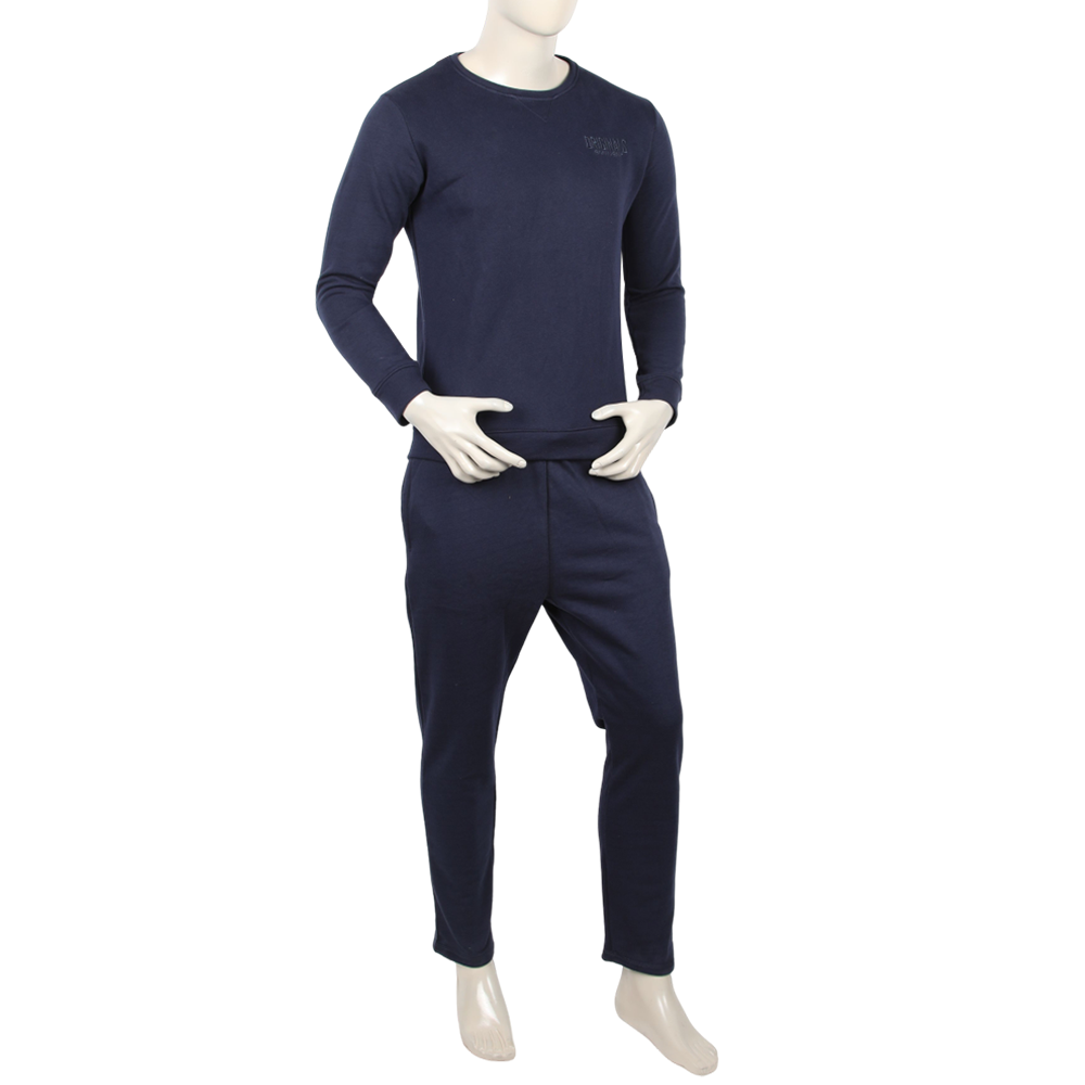 Eminent Mens Embroidered Night Set - Navy Blue, Men's Nightwear, Eminent, Chase Value