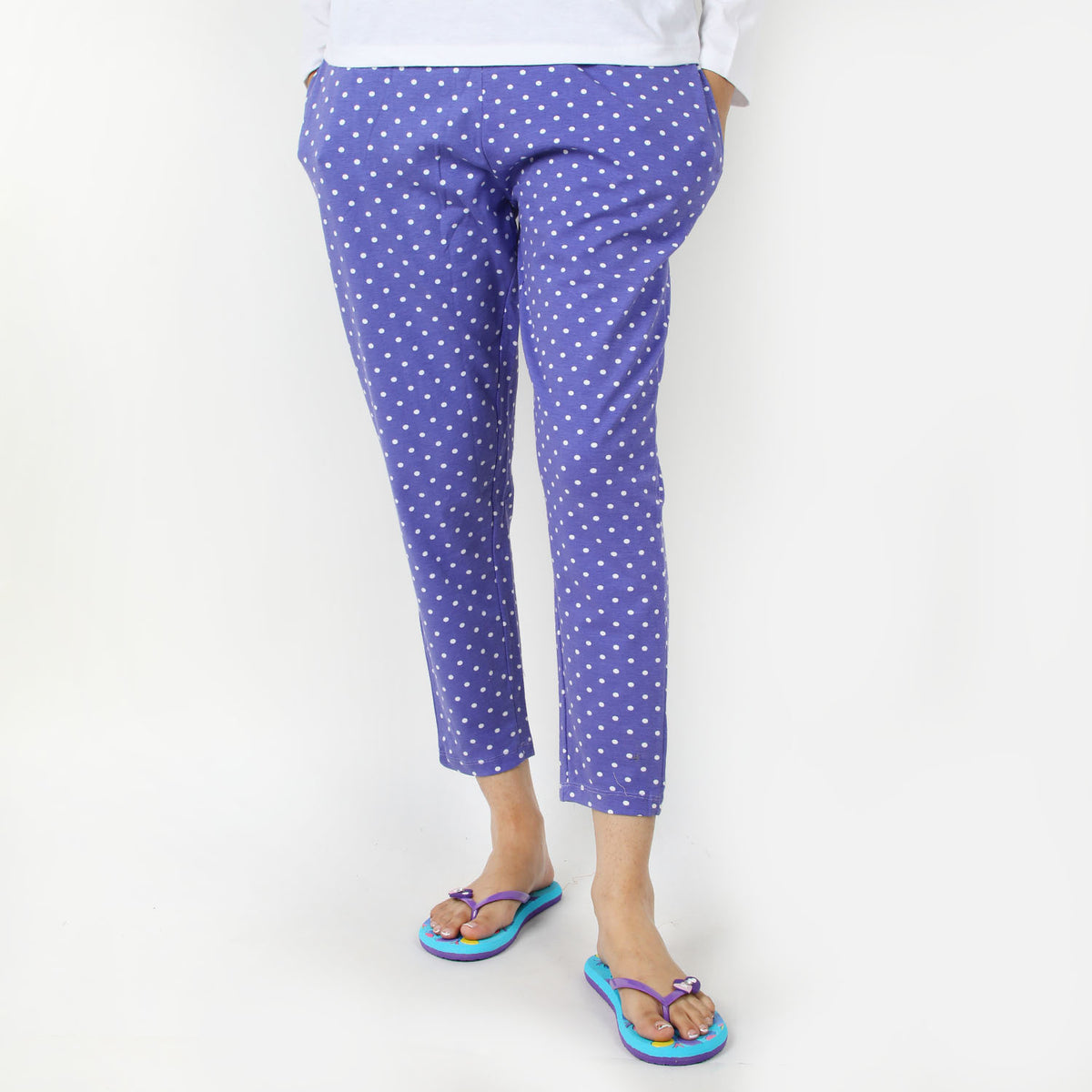 Women's Stretched Printed Trouser - Light Purple, Women Pants & Tights, Chase Value, Chase Value