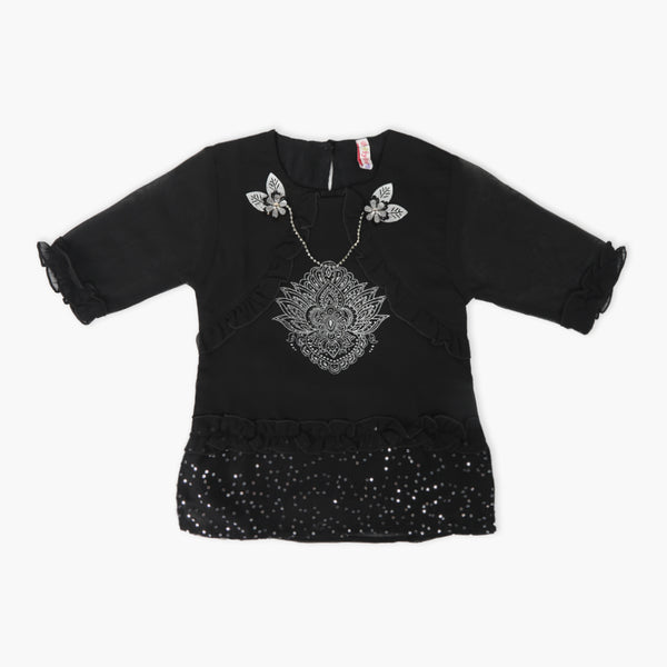 Girls Western Top - Black, Girls Tops, Chase Value, Chase Value