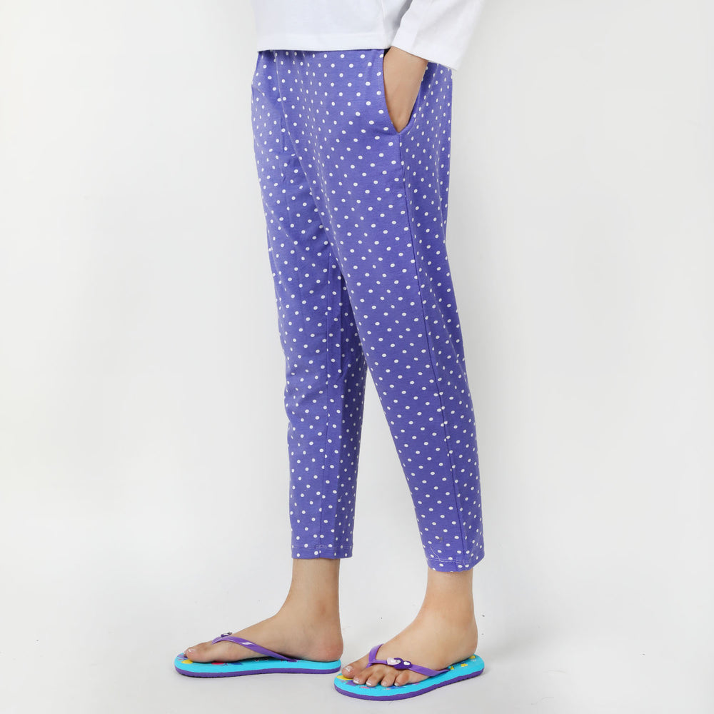 Women's Stretched Printed Trouser - Light Purple, Women Pants & Tights, Chase Value, Chase Value