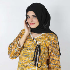 Women's Printed Khaddar Stitched 2pcs Suit - Yellow