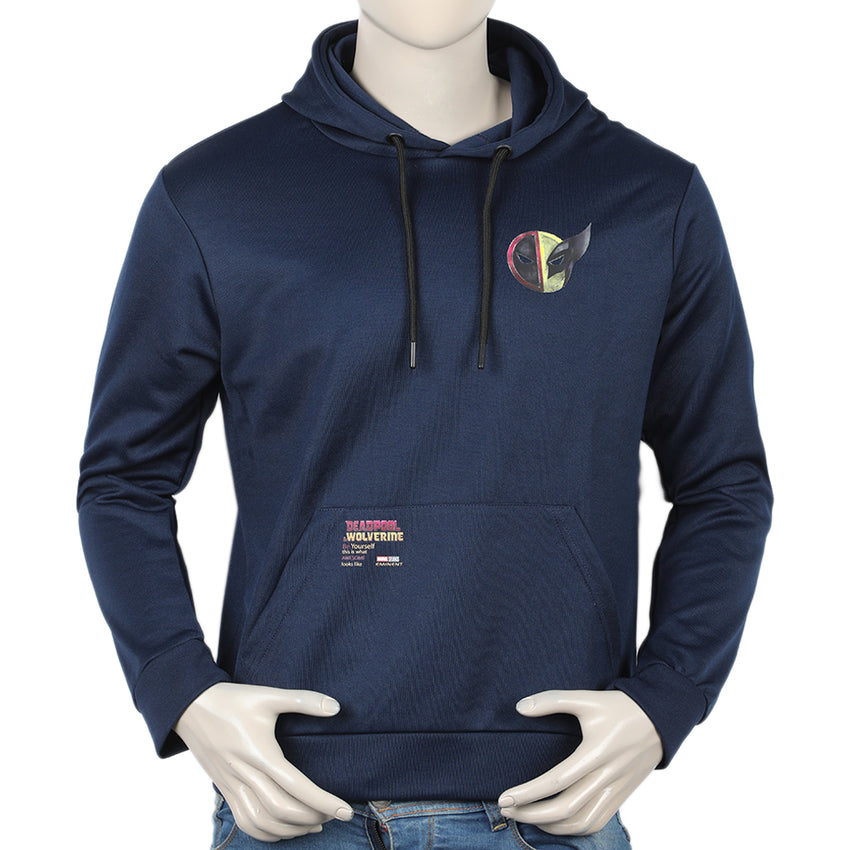 Eminent Men's Full Sleeves Hoodie - Navy Blue