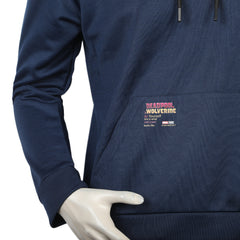 Eminent Men's Full Sleeves Hoodie - Navy Blue