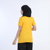 Women's Half Sleeves Printed T-Shirt - Yellow, Women T-Shirts & Tops, Chase Value, Chase Value