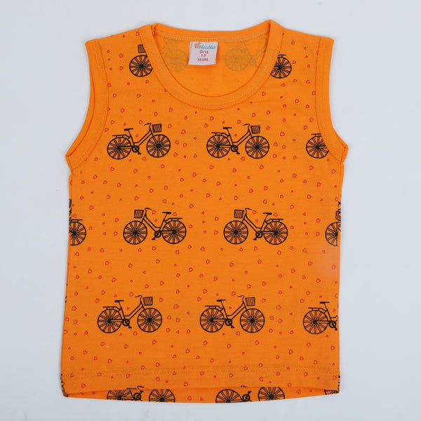 Girls Half Sleeves T-Shirt - Orange