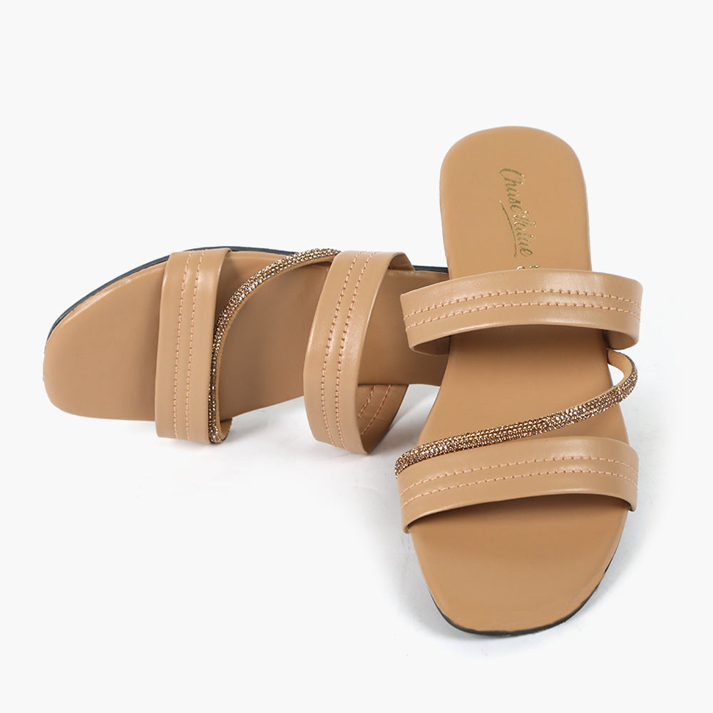 Women's Slipper - Beige, Women Slippers, Chase Value, Chase Value