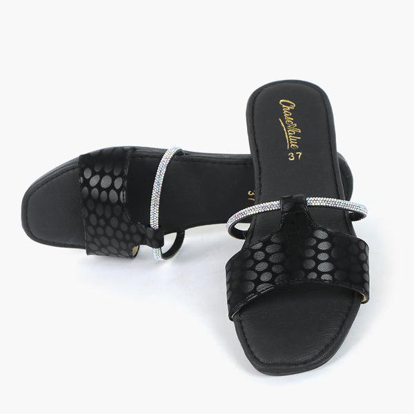 Women's Slipper - Black, Women Slippers, Chase Value, Chase Value