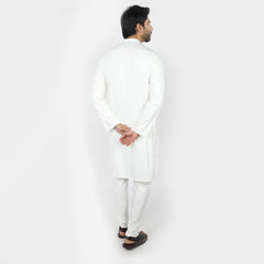 Eminent Men's Kurta Pajama Suit - Off White