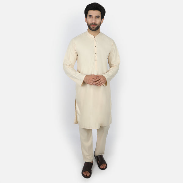 Eminent Men's Kurta Pajama Suit - Beige