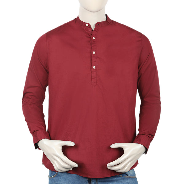 Eminent Men's Casual Plain Shirt - Maroon