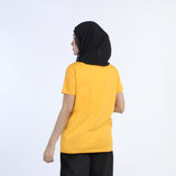 Women's Half Sleeves Printed T-shirt - Yellow, Women T-Shirts & Tops, Chase Value, Chase Value