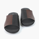 Men's Slipper - Black & Brown, Men's Slippers, Chase Value, Chase Value