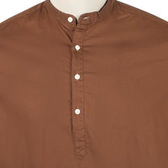 Eminent Men's Casual Plain Shirt - Coffee