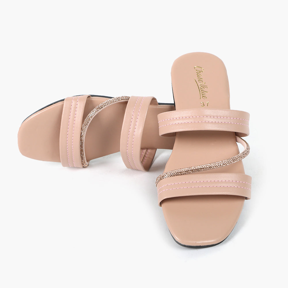 Women's Slipper - Peach, Women Slippers, Chase Value, Chase Value
