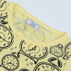 Newborn Boys Sando T-Shirt - Yellow