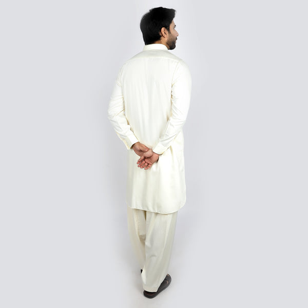 Eminent Men's Kameez Shalwar Suit - Cream