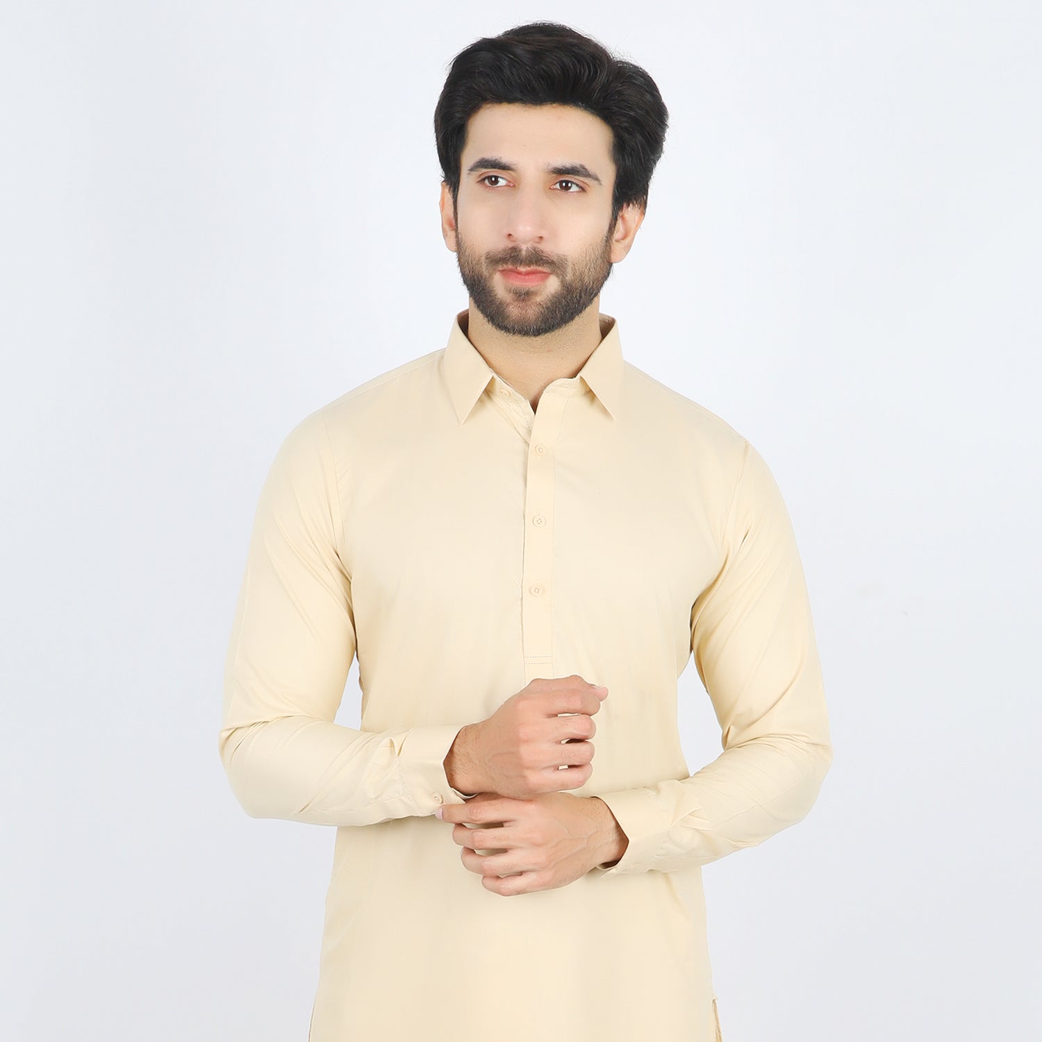 Men's Fancy Shalwar Suit - Beige, Men's Shalwar Kameez, Chase Value, Chase Value