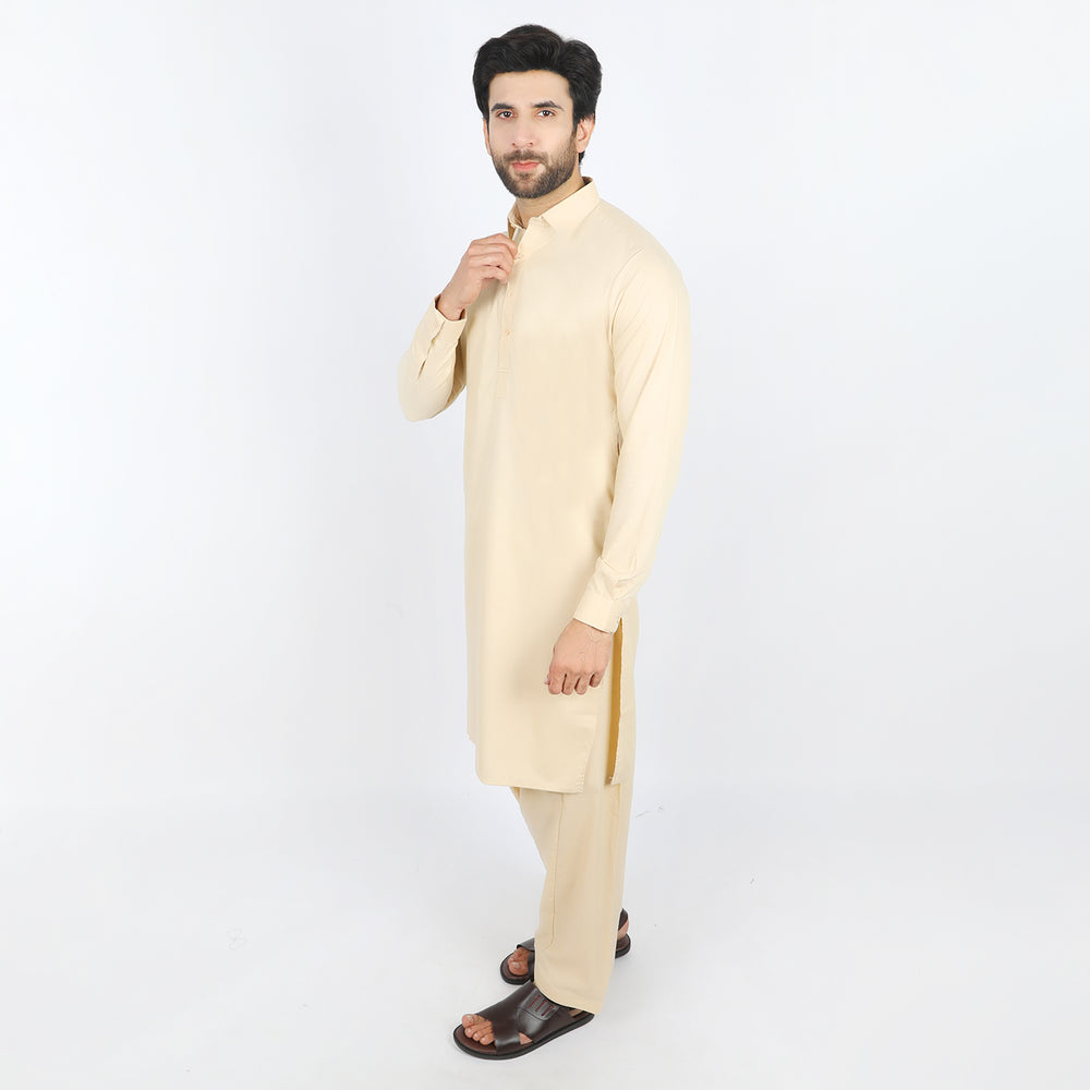 Men's Fancy Shalwar Suit - Beige, Men's Shalwar Kameez, Chase Value, Chase Value
