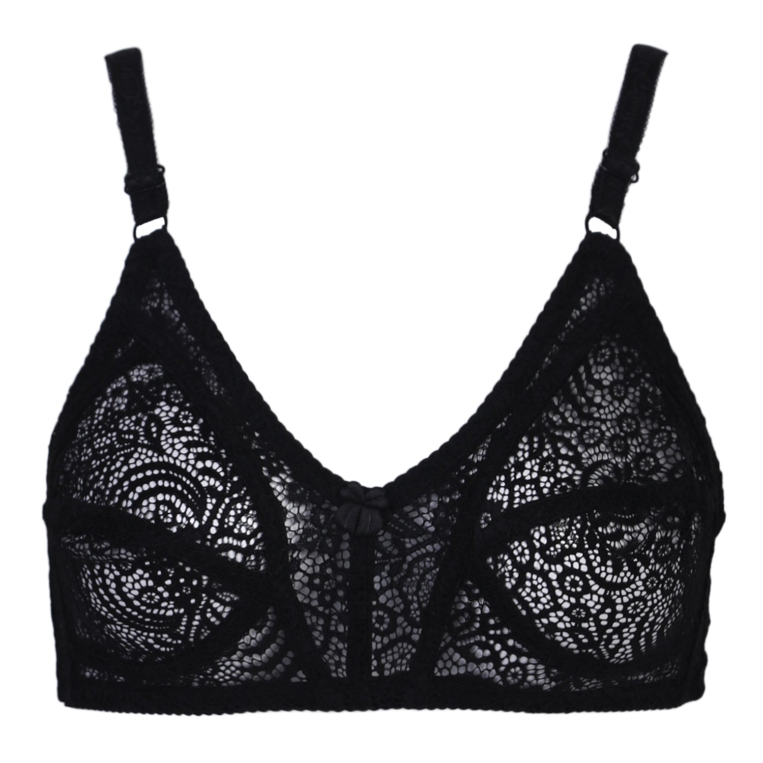 Women's Embroidered Bra - Black, Women Bras, Chase Value, Chase Value