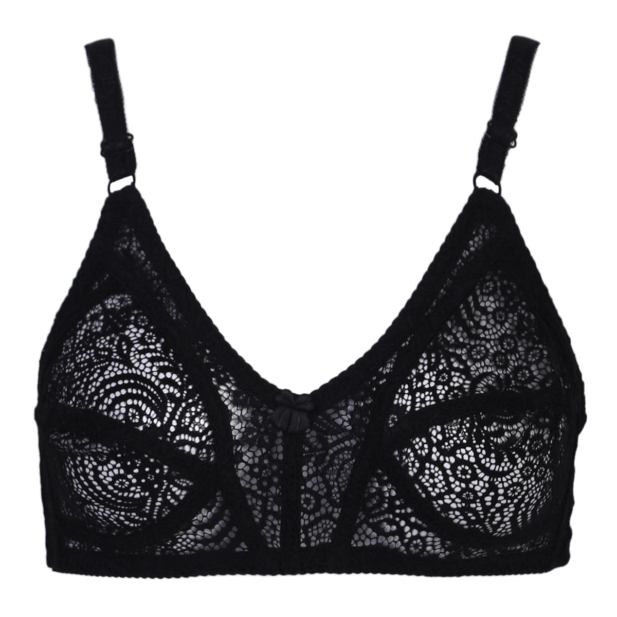 Women's Embroidered Bra - Black, Women Bras, Chase Value, Chase Value