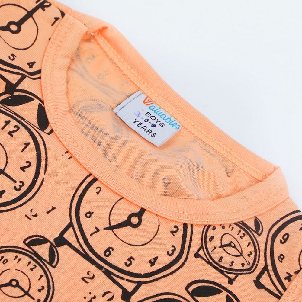 Newborn Boys Sando T-Shirt - Peach, Newborn Boys Shirts & T-Shirts, Chase Value, Chase Value