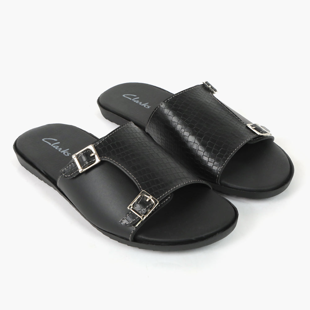 Men's Slipper - Black, Men's Slippers, Chase Value, Chase Value