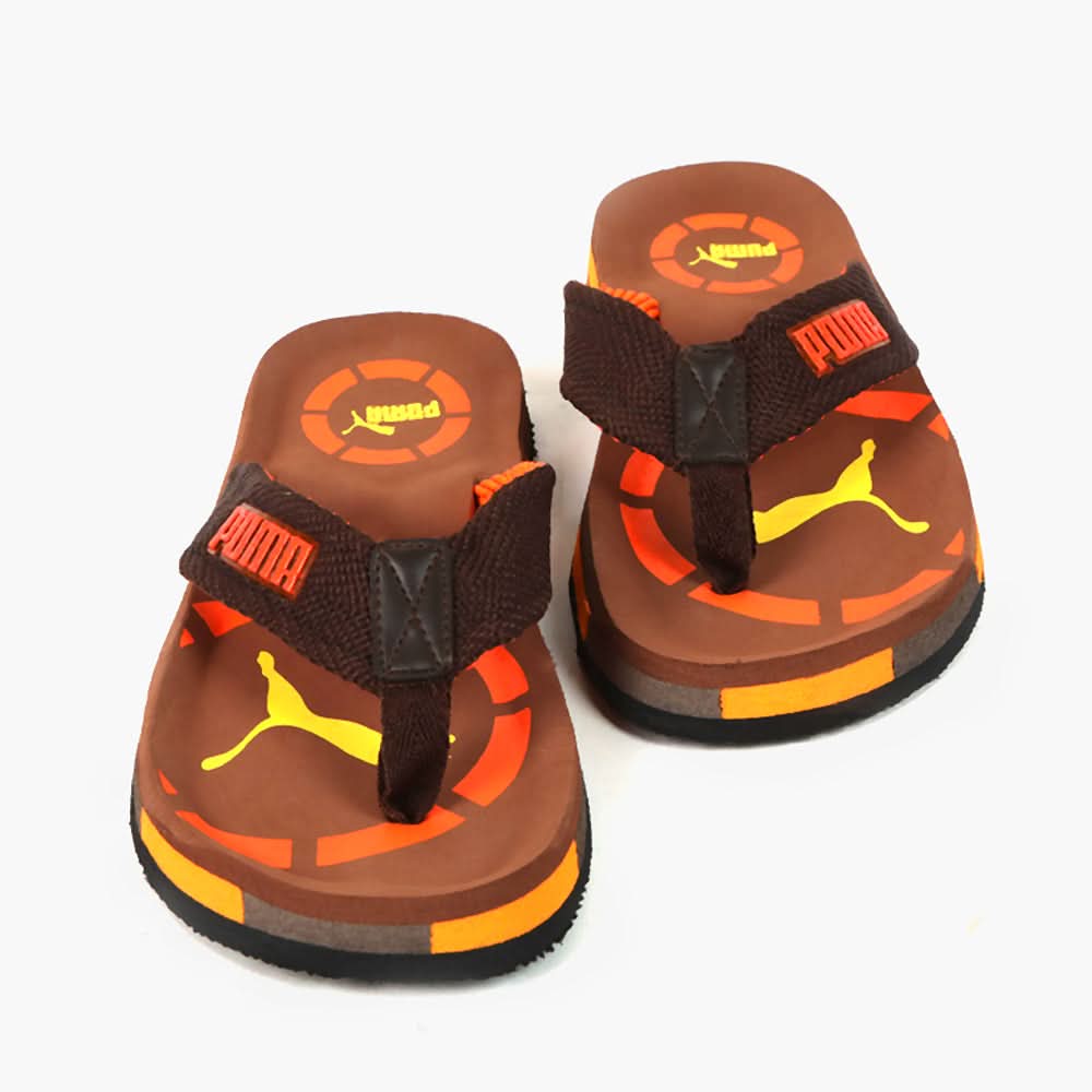 Men's Slipper - Orange, Men's Slippers, Chase Value, Chase Value