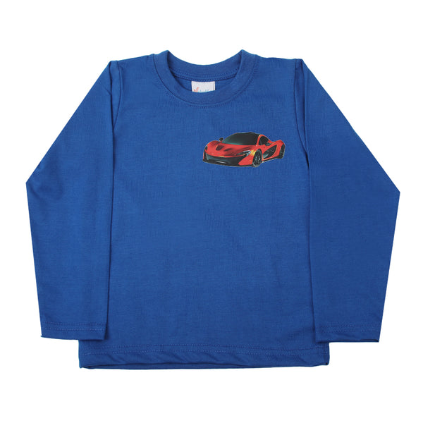 Boys Full Sleeves T-Shirt - Royal Blue