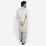 Eminent Men's Embroidered Kurta Shalwar Suit - Grey, Men's Shalwar Kameez, Eminent, Chase Value