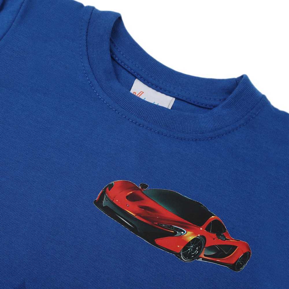 Boys Full Sleeves T-Shirt - Royal Blue, Boys T-Shirts, Chase Value, Chase Value