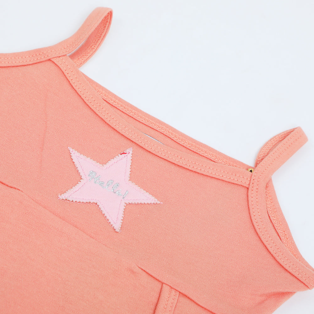 Eminent Newborn Girls Half Sleeves Romper - Coral Haze, Newborn Girls Rompers, Eminent, Chase Value