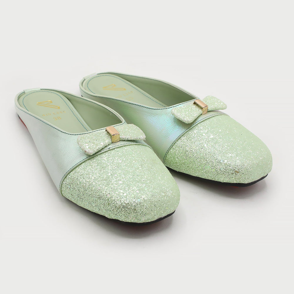 Women's Backless Pump - Green, Women Backless Pumps, Chase Value, Chase Value