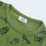 Newborn Boys Sando T-Shirt - Olive Green, Newborn Boys Shirts & T-Shirts, Chase Value, Chase Value