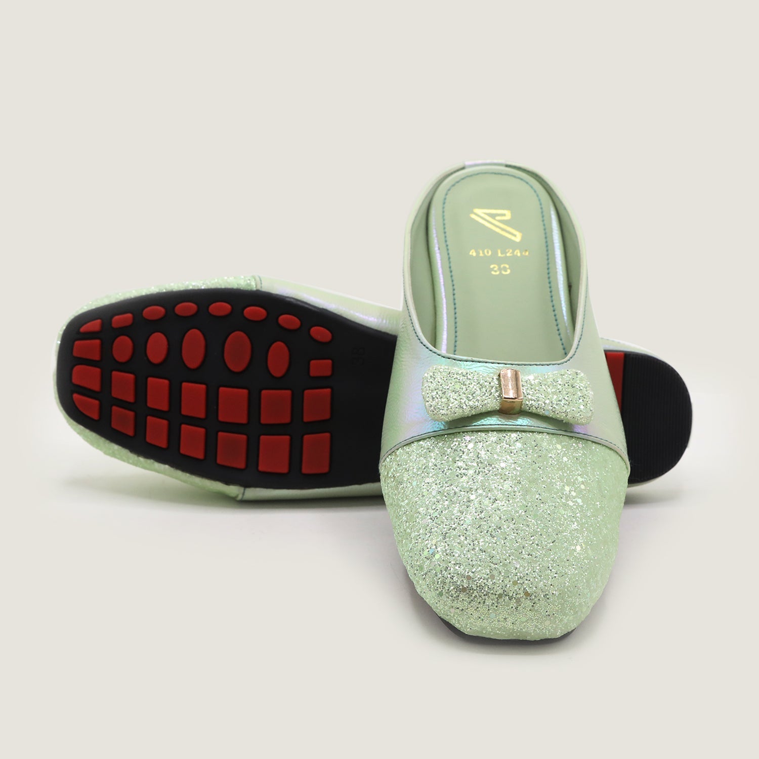 Women's Backless Pump - Green, Women Backless Pumps, Chase Value, Chase Value