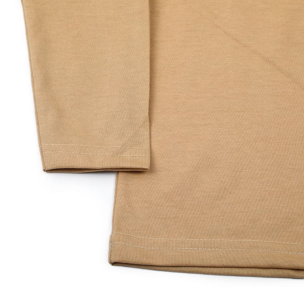 Boys Full Sleeves T-Shirt - Light Brown, Boys T-Shirts, Chase Value, Chase Value
