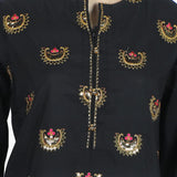 Women's Embroidered Shalwar Suit - Black, Women Shalwar Suits, Chase Value, Chase Value