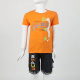 Boys Half Sleeves Suit - Orange, Boys Sets & Suits, Chase Value, Chase Value