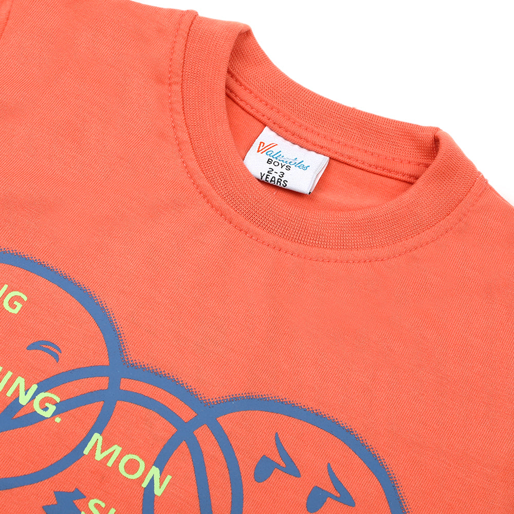 Boys Full Sleeves T-Shirt - Peach, Boys T-Shirts, Chase Value, Chase Value