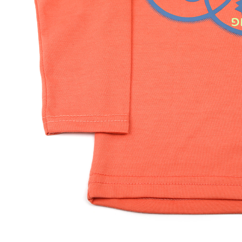 Boys Full Sleeves T-Shirt - Peach, Boys T-Shirts, Chase Value, Chase Value