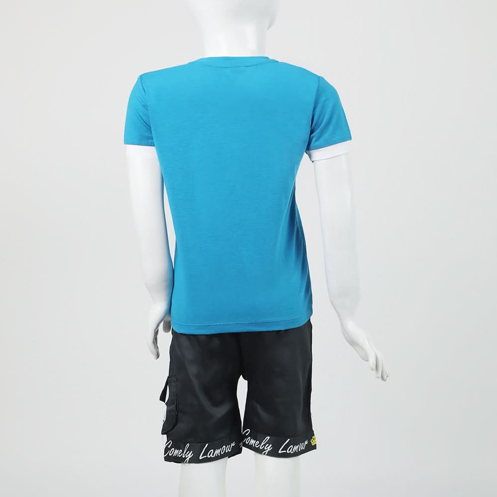 Boys Half Sleeves Suit - Blue, Boys Sets & Suits, Chase Value, Chase Value